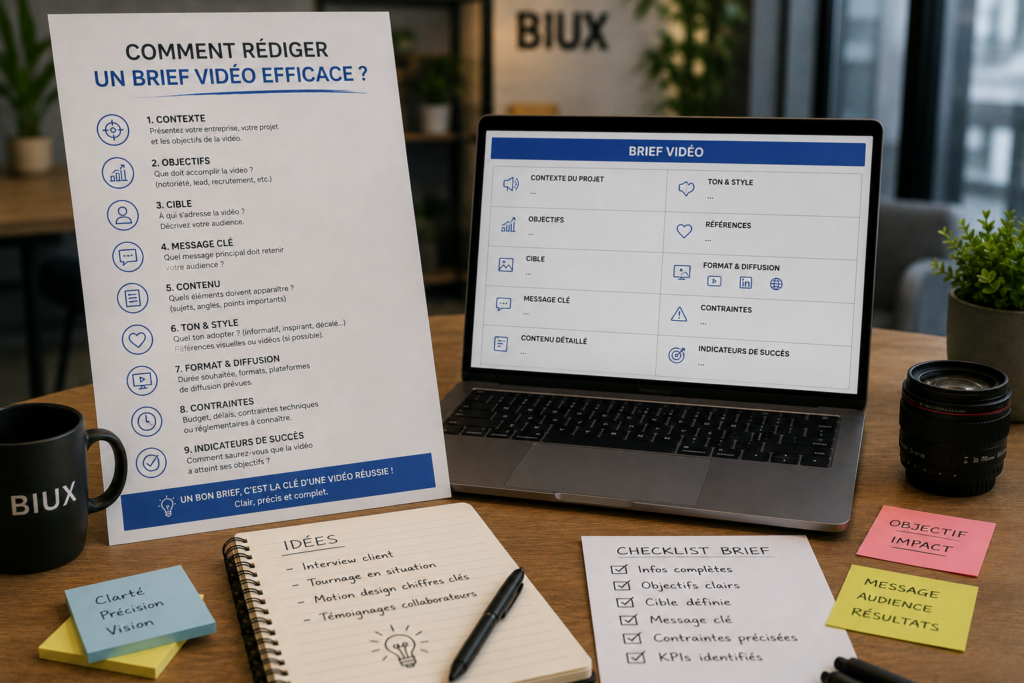 Comment rédiger un brief vidéo efficace pour votre agence (avec template à copier)
